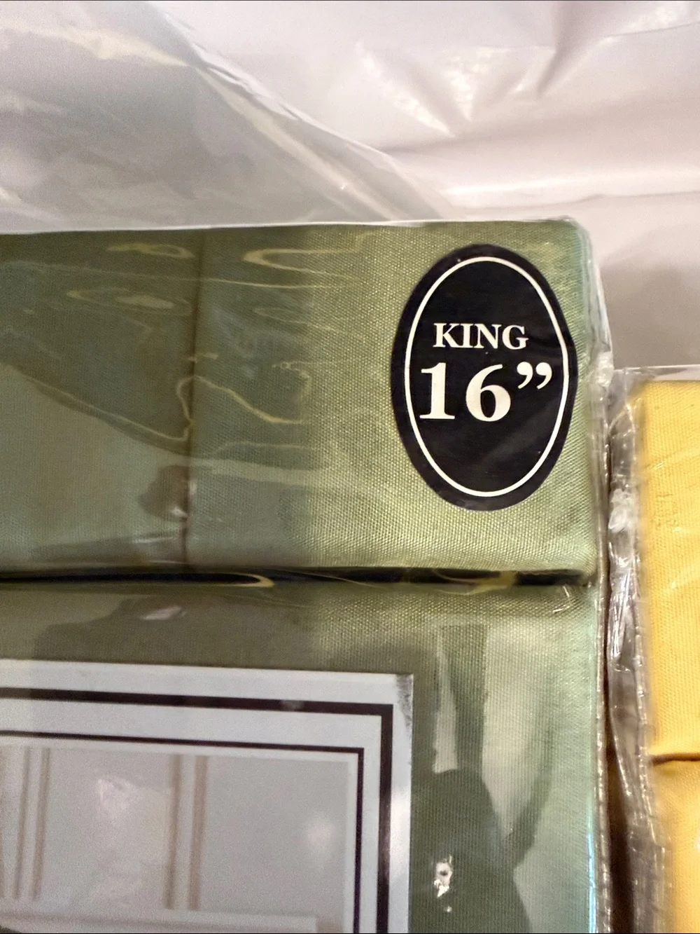 6-Piece Dyed Bedsheet Set - Olive Green (King)